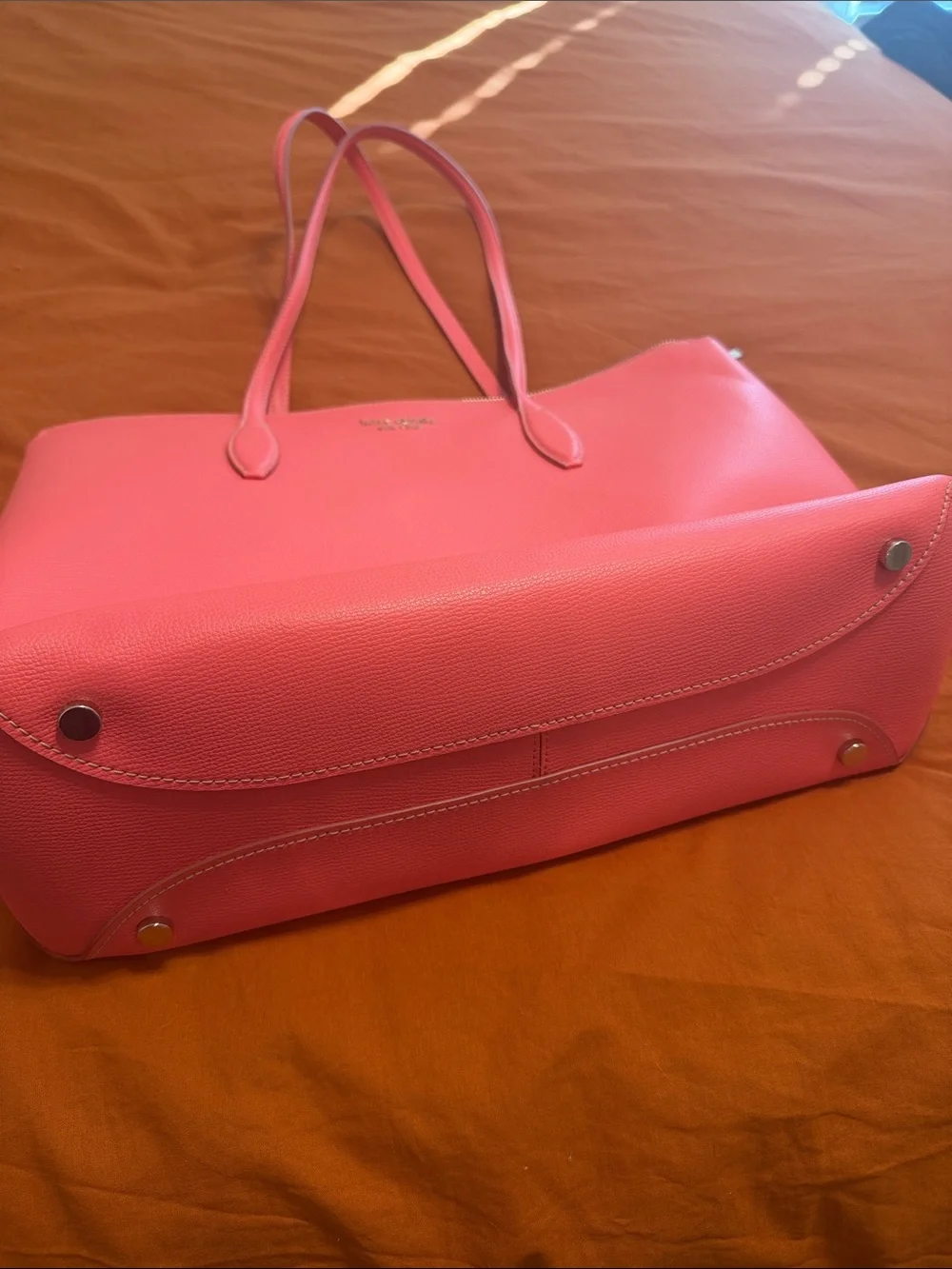 kate spade Coral Pink Leather Shoulder Tote